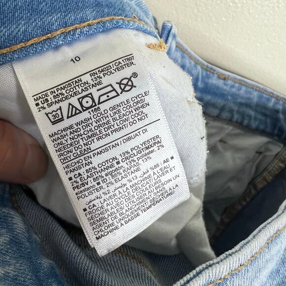 Old Navy Higher High Rise Flare Jeans 10 Secret Smooth Pockets Distressed Ripped - Picture 6 of 7